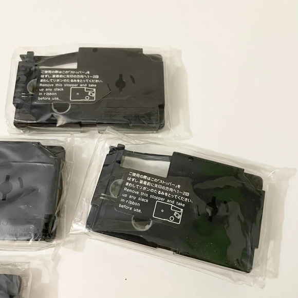 9mm Black Ink White  Tape Casio XR-9WE Label Tape Lot of 5 - Picture 11 of 12